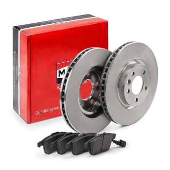Brake disc set with brake pads - front (47777), VW Bus T5
